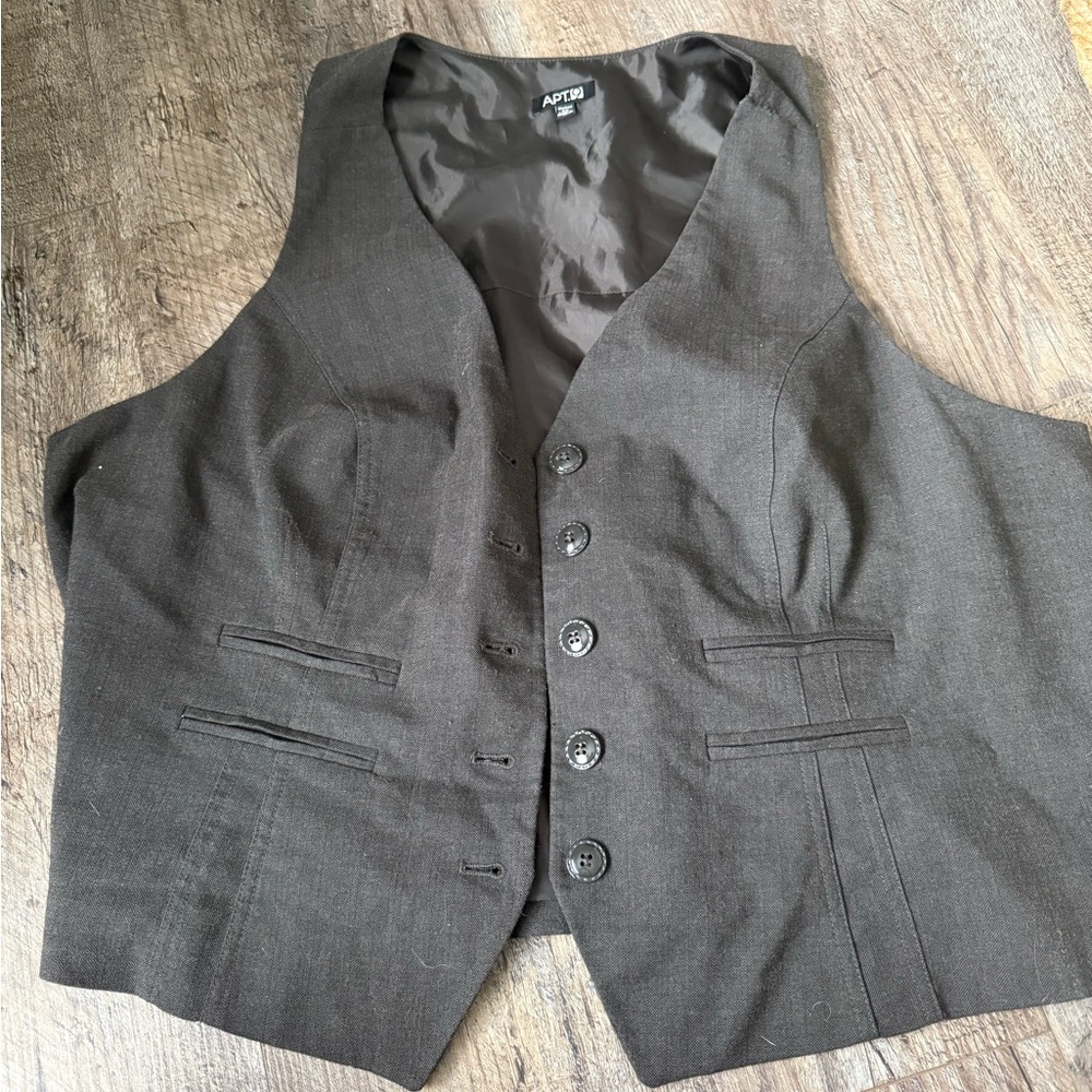 Apt. 9 Charcoal Buttoned Vest